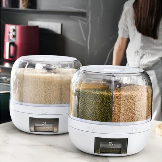Besisukantis sausų produktų dispenseris