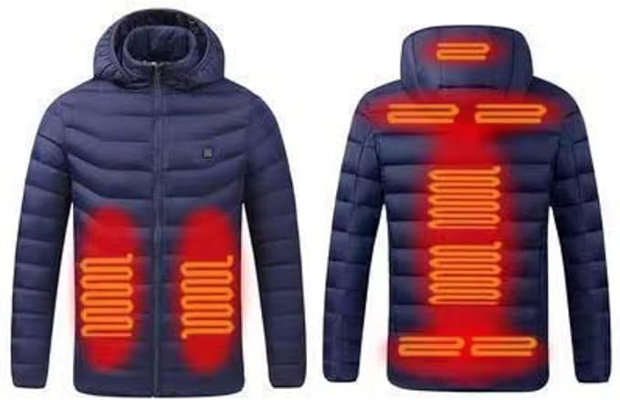 Šilta žieminė striukė su papildomu šildymu