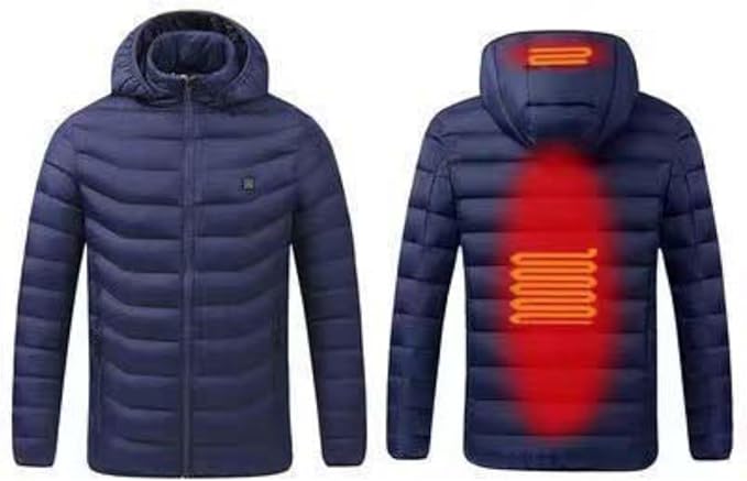 Šilta žieminė striukė su papildomu šildymu