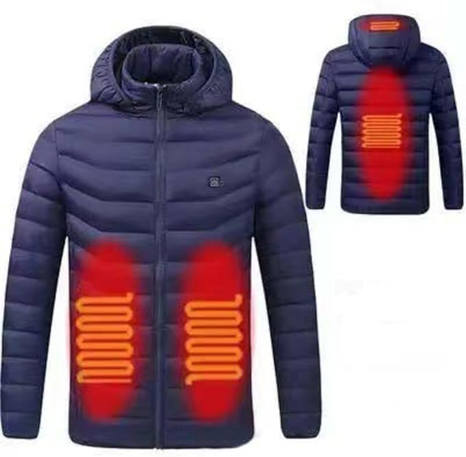 Šilta žieminė striukė su papildomu šildymu