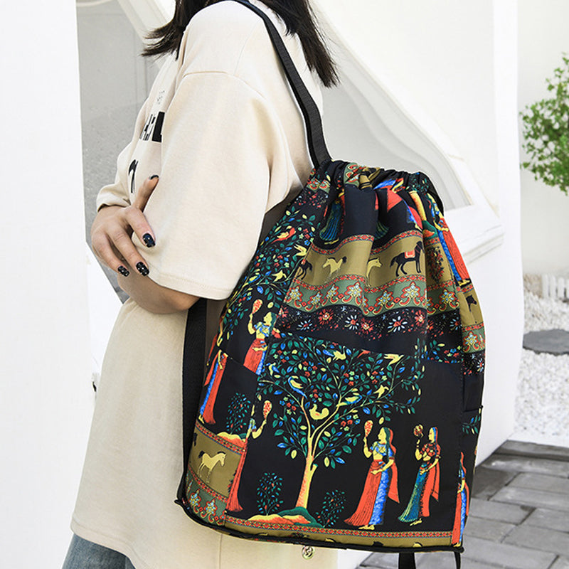 Laisvalaikio kuprinė sutraukiama raišteliu