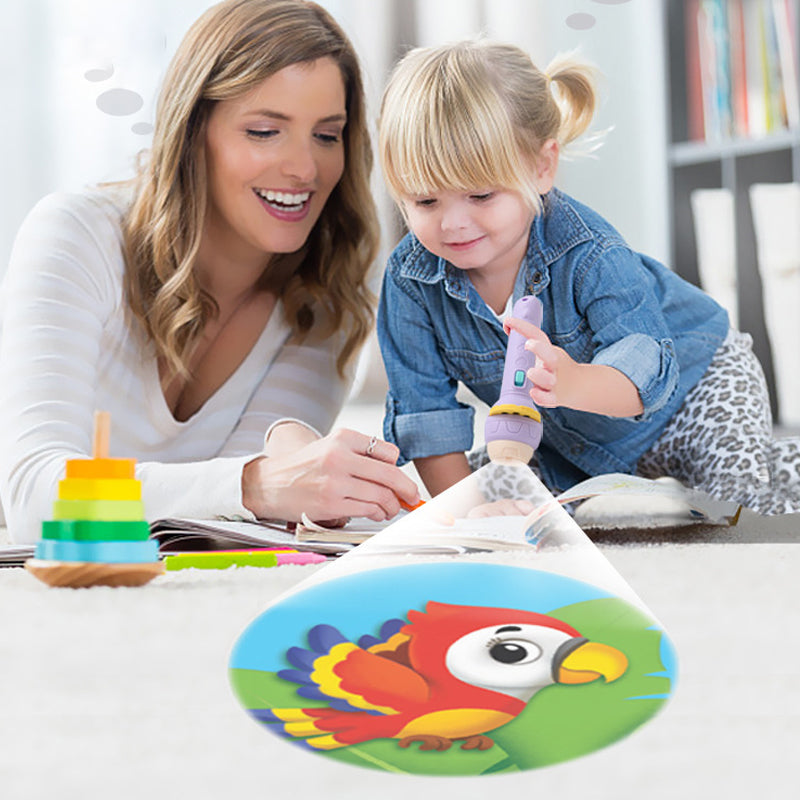 Vaikiškas projektoriaus žibintuvėlis