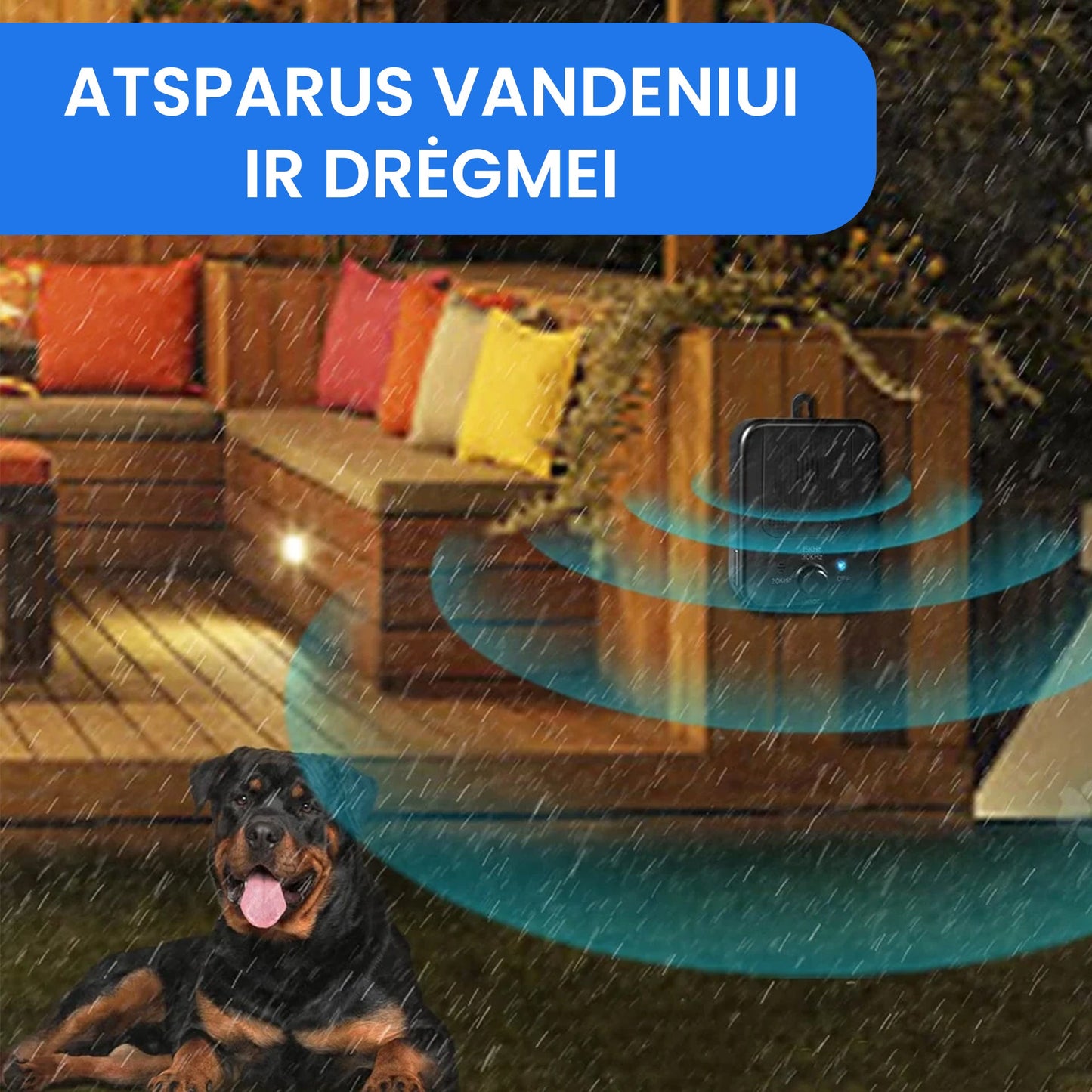 Ultragarsinis prietaisas nuo šunų lojimo