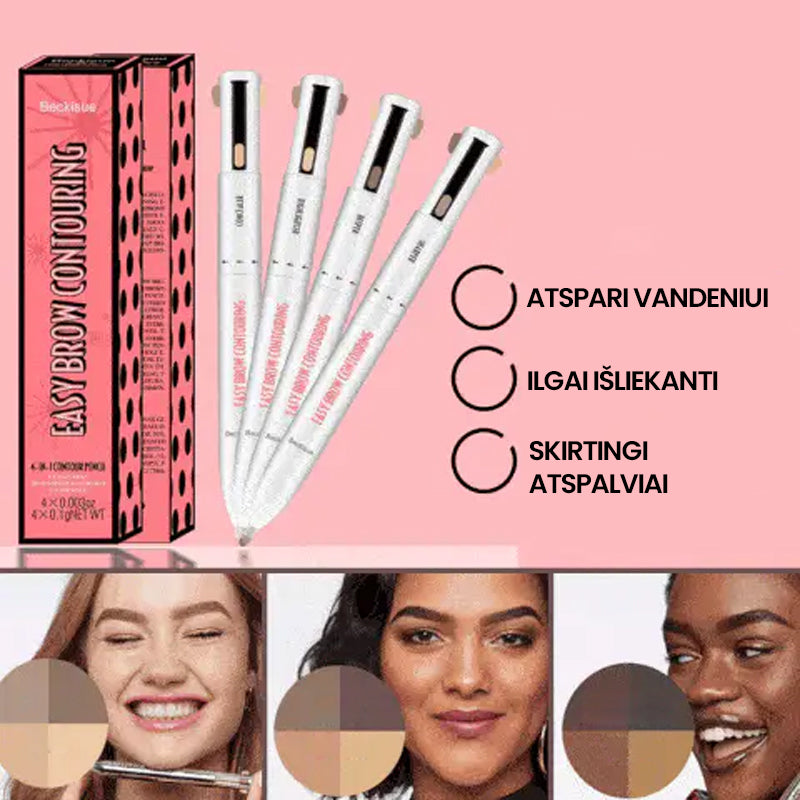 Daugiafunkcinė antakių kontūravimo priemonė