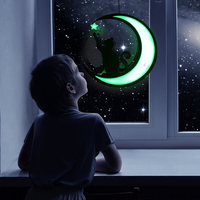 Šviečianti lango dekoracija