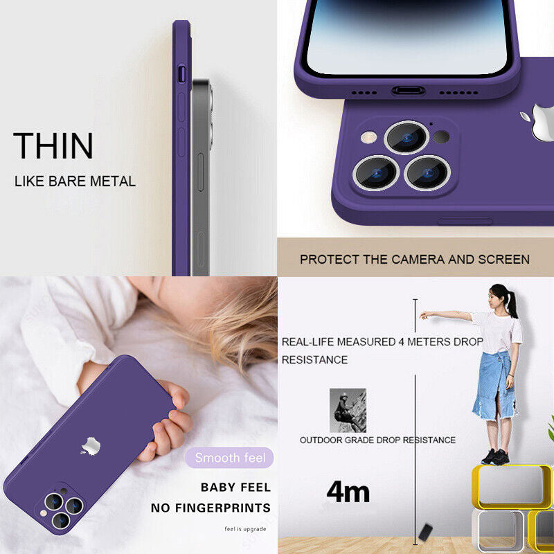 Silikoninis iPhone dėklas su objektyvo apsauga