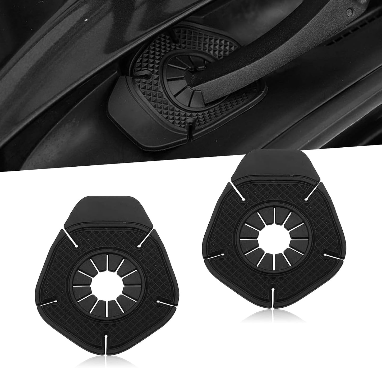 Priekinio stiklo valytuvų apsauginiai dangteliai (2 poros)