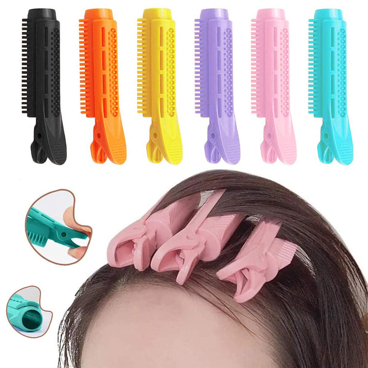 Plaukams apimties suteikiantys segtukai