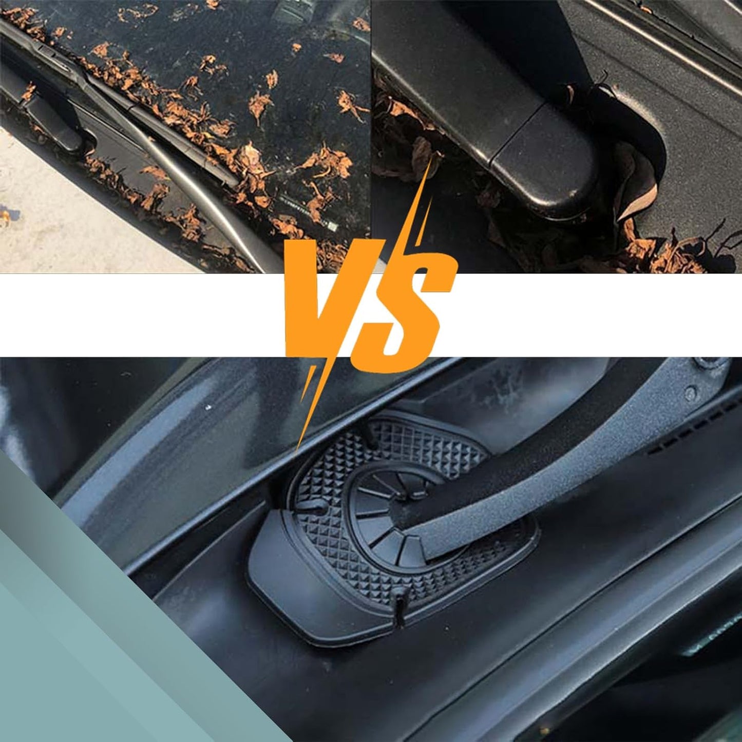 Priekinio stiklo valytuvų apsauginiai dangteliai (2 poros)