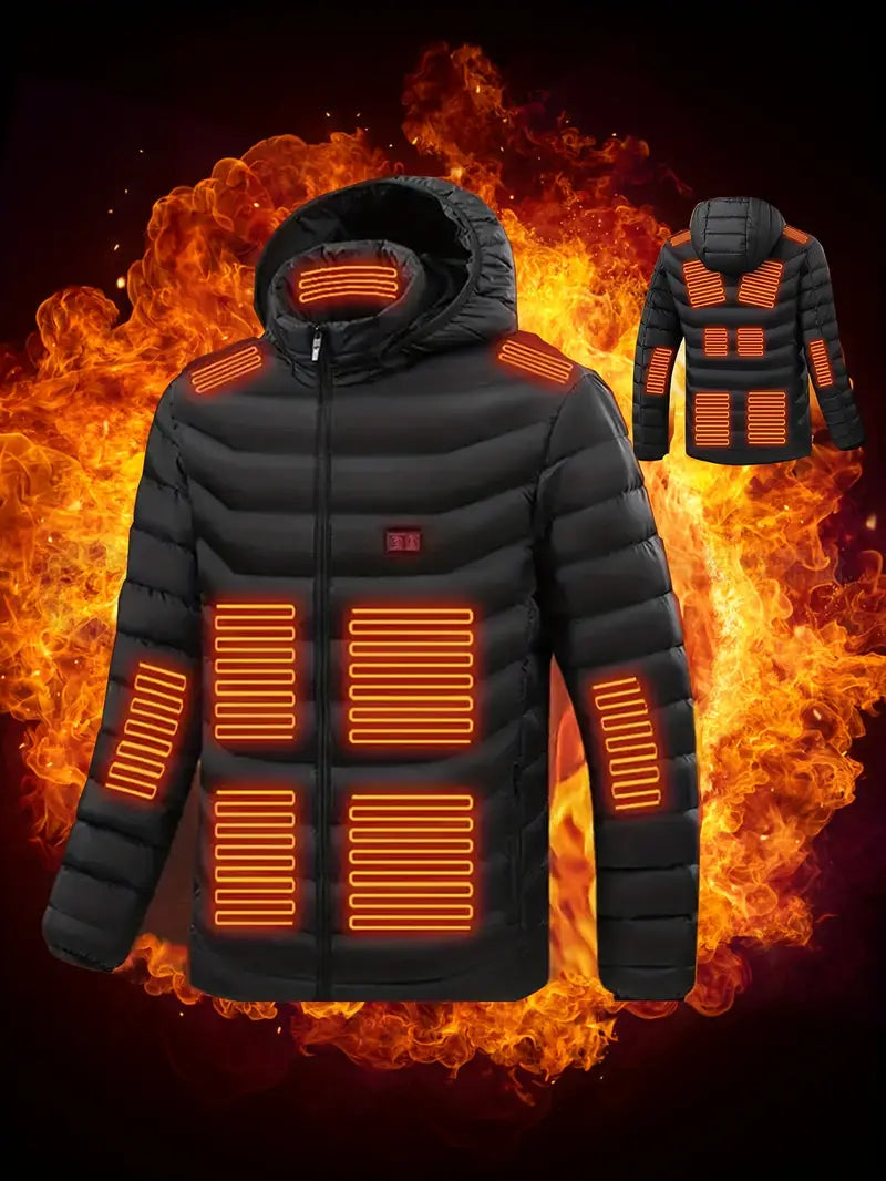 Šilta žieminė striukė su papildomu šildymu