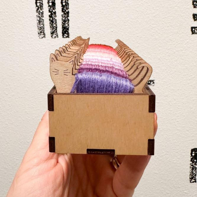 Medinių siūlų ričių rinkinys