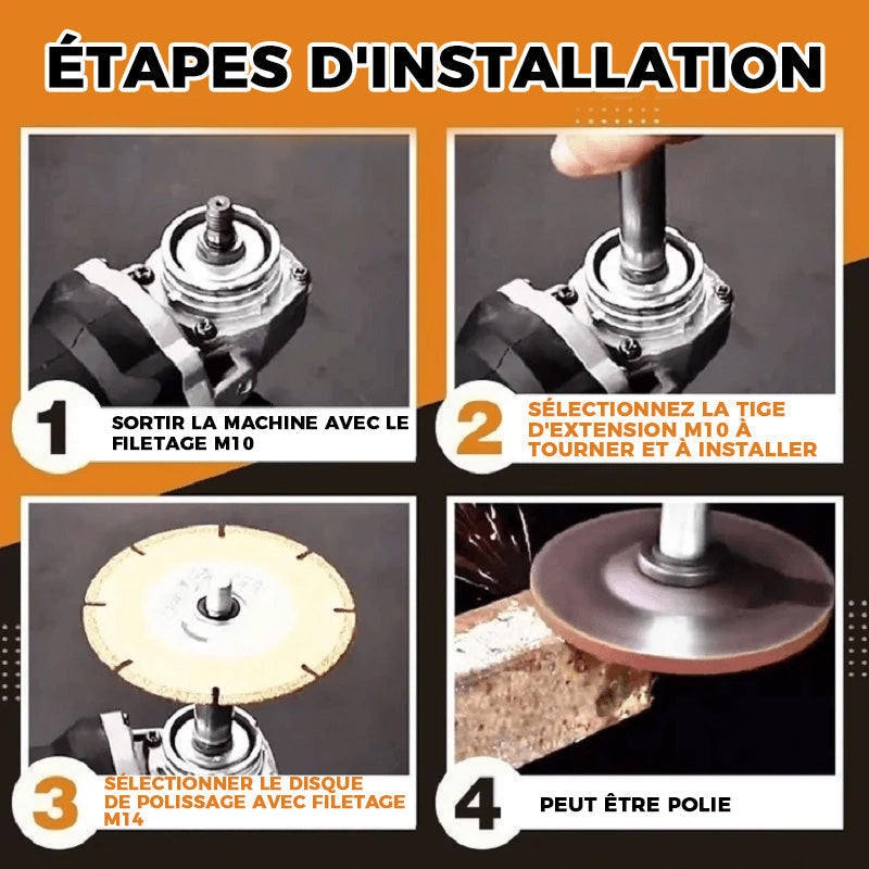 Kampinio šlifuoklio prailgintuvas