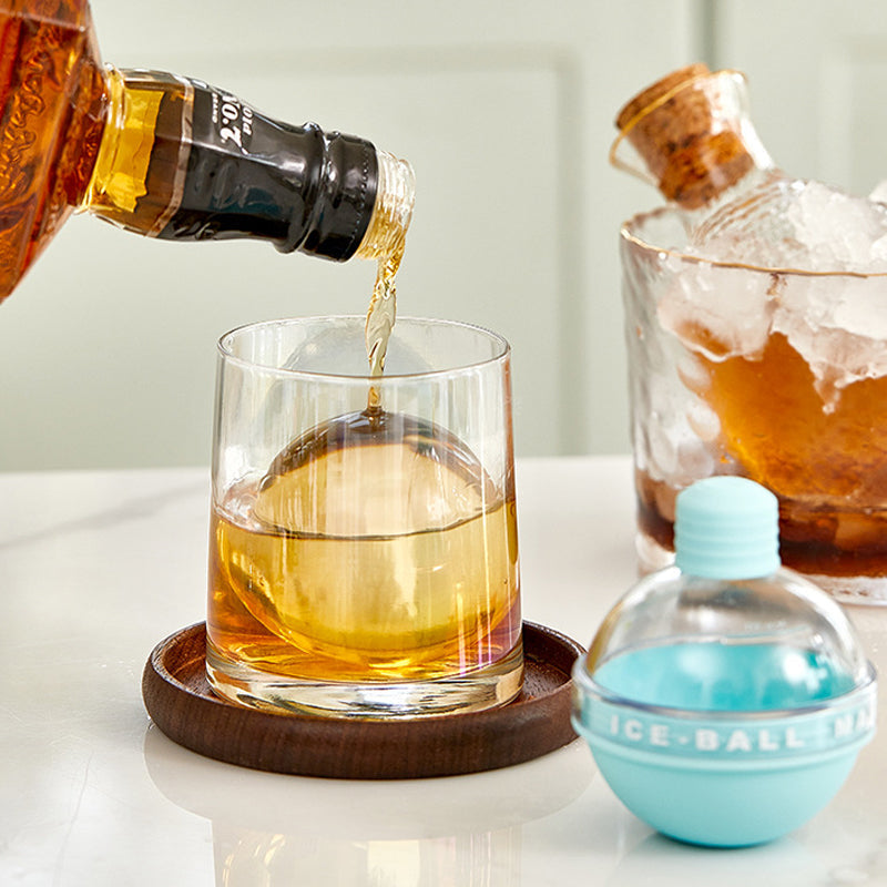 Apvali silikoninė ledo forma