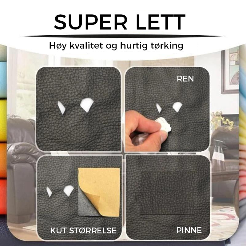 Klijuojamas pleistras odiniams baldams