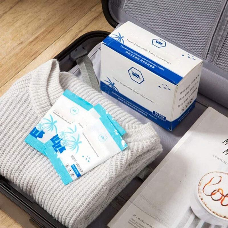 Vienkartiniai tualeto sėdynės užtiesalai (50 vnt.)