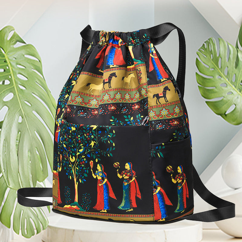 Laisvalaikio kuprinė sutraukiama raišteliu