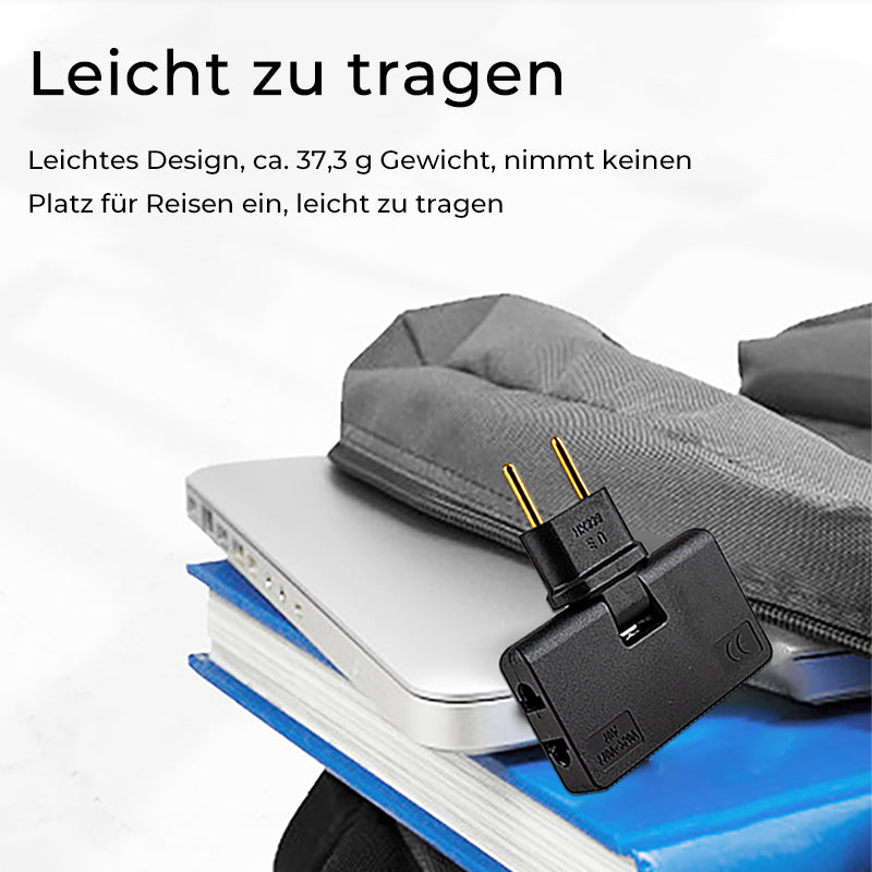 Pasukamas kištukinio lizdo adapteris