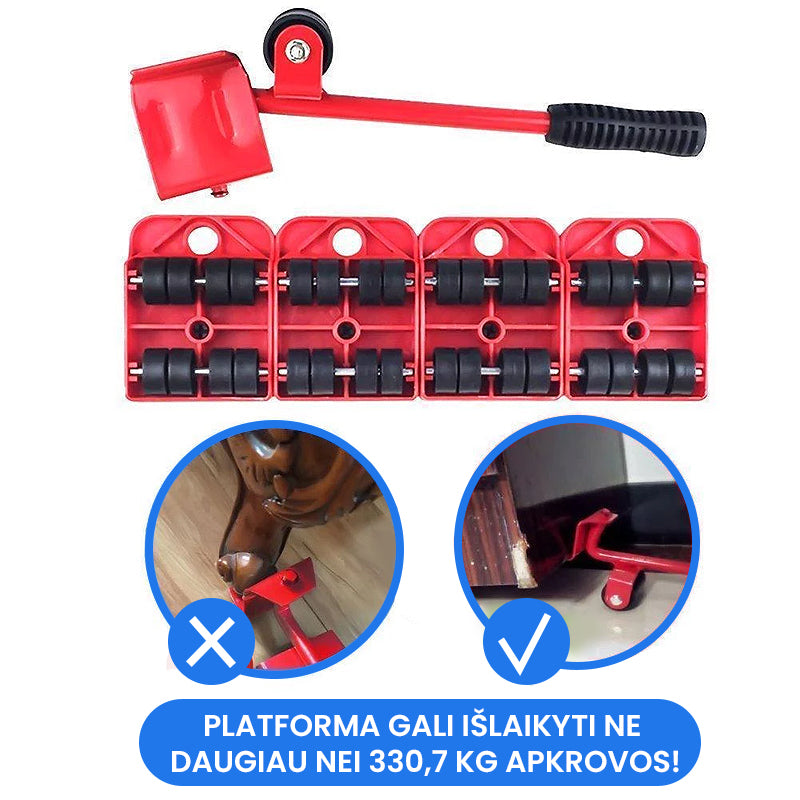 Baldų perkėlimo rinkinys (4 ratukai)