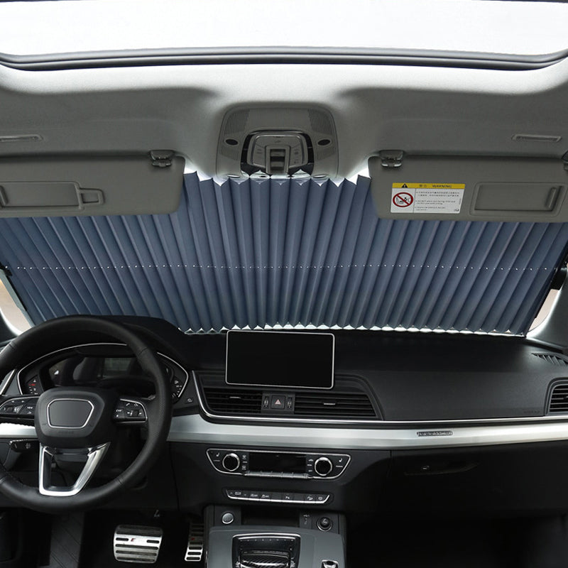 Užtraukiama priekinio automobilio stiklo žaliuzė