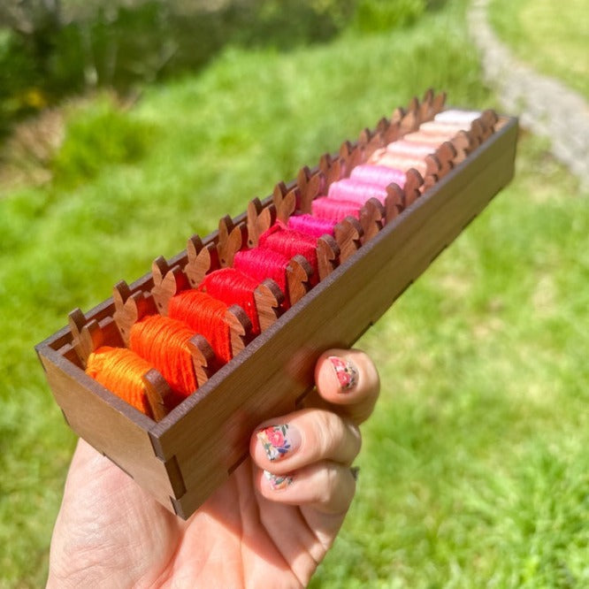 Medinių siūlų ričių rinkinys