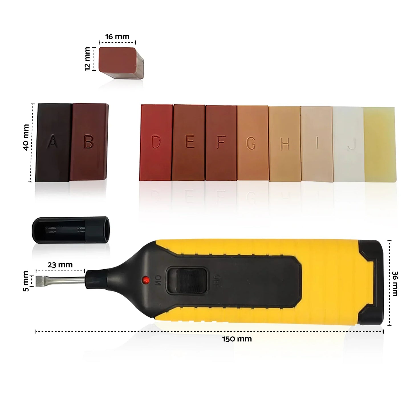 Baldų pažeidimų maskavimo rinkinys