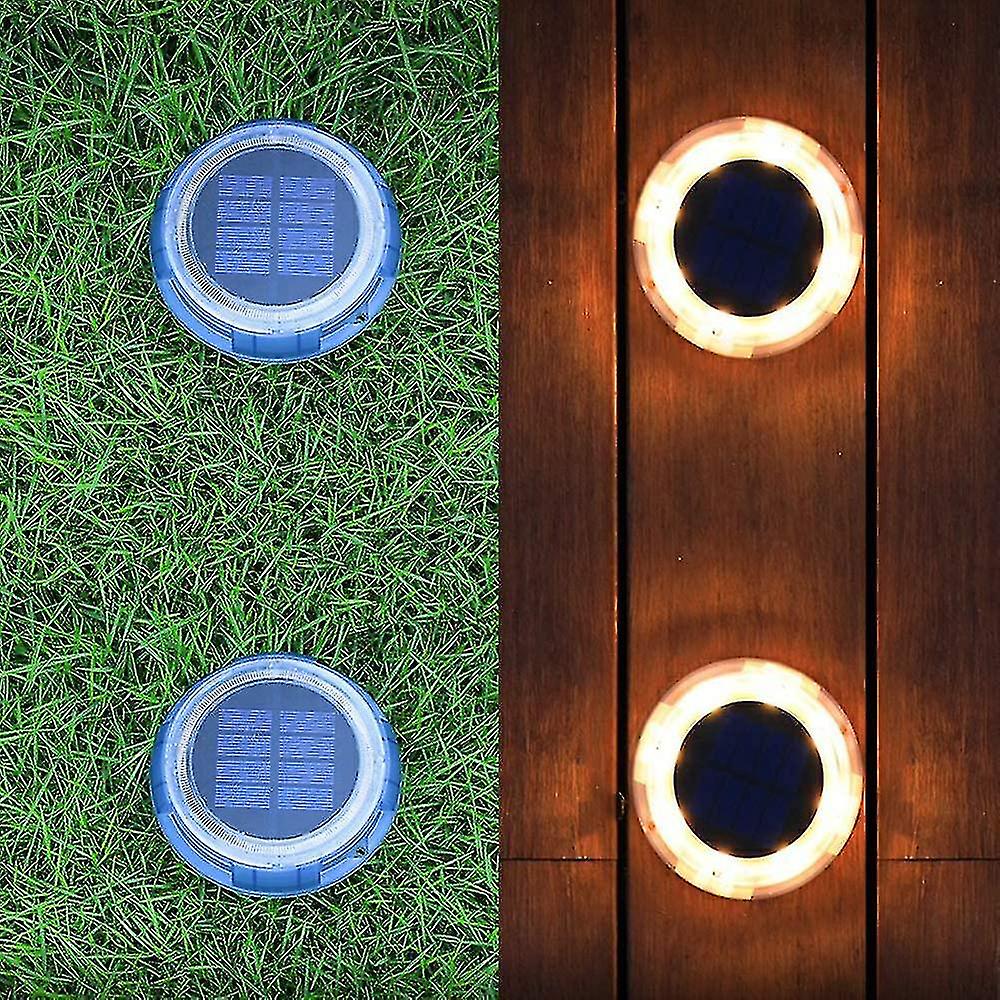 LED žibintai su saulės baterija (4 vnt.)