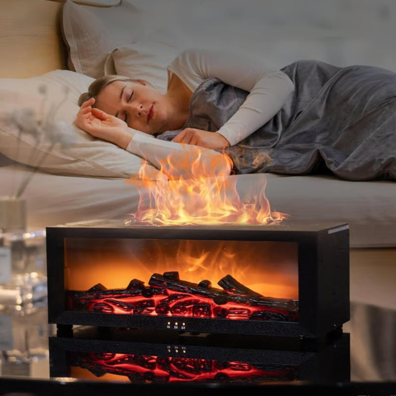 Aromaterapinis kvapų difuzorius - liepsnojantis židinys