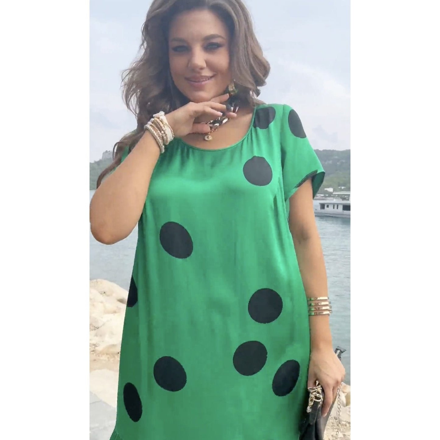 Žalia suknelė moterims