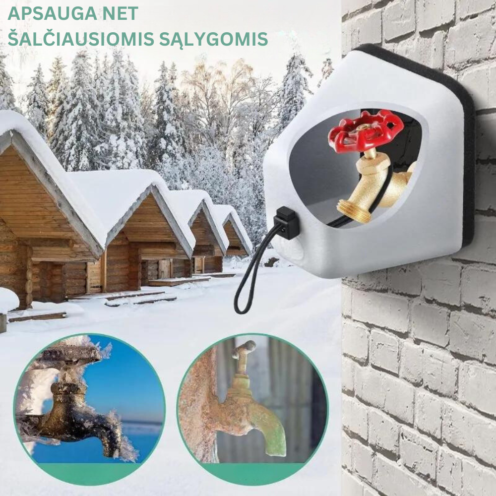 Lauko čiaupo apsauga nuo užšalimo