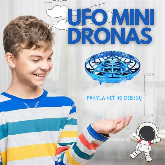 Skraidantis ir ranka valdomas UFO MINI DRONAS