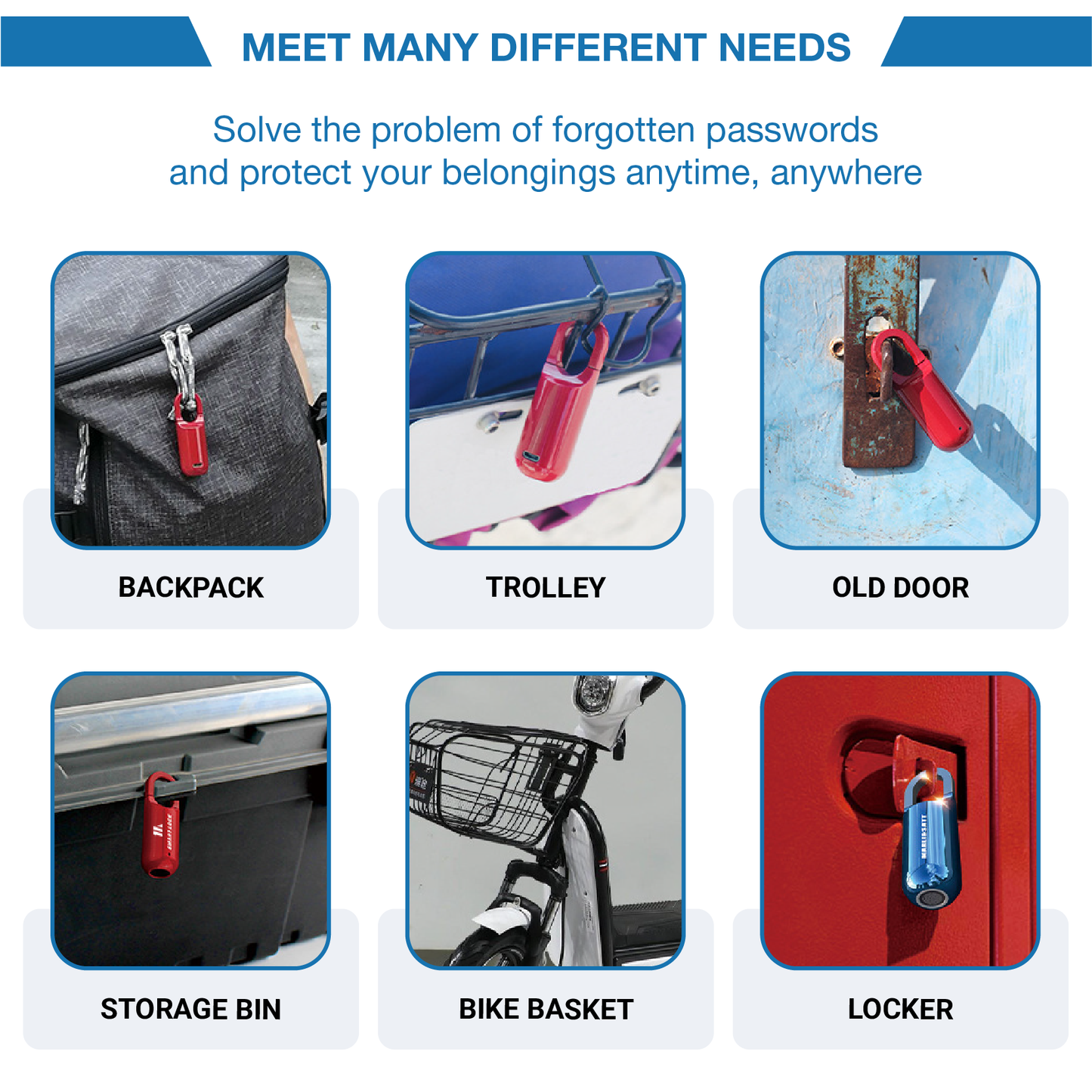 Išmanioji spynelė atrakinama piršto antspaudu