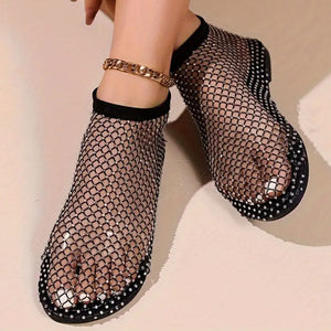 Blizgantys tinkliniai sandalai – 8 nuotrauka