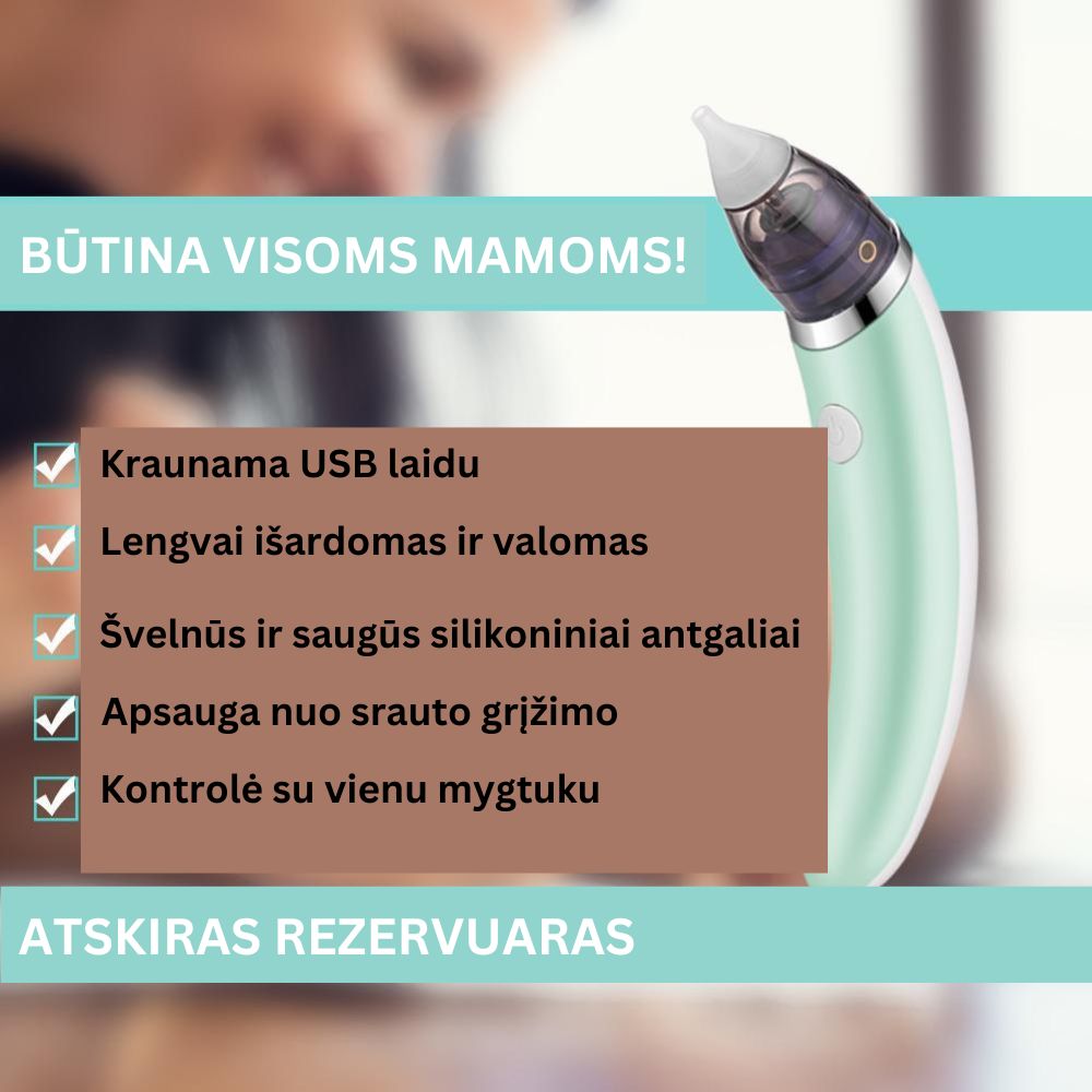 Nosies aspiratorius kūdikiams