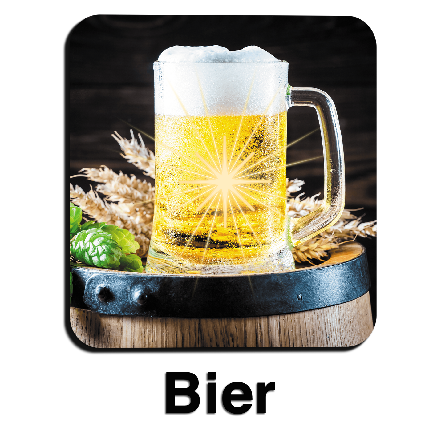 Šviečiantis padėkliukas stiklinei