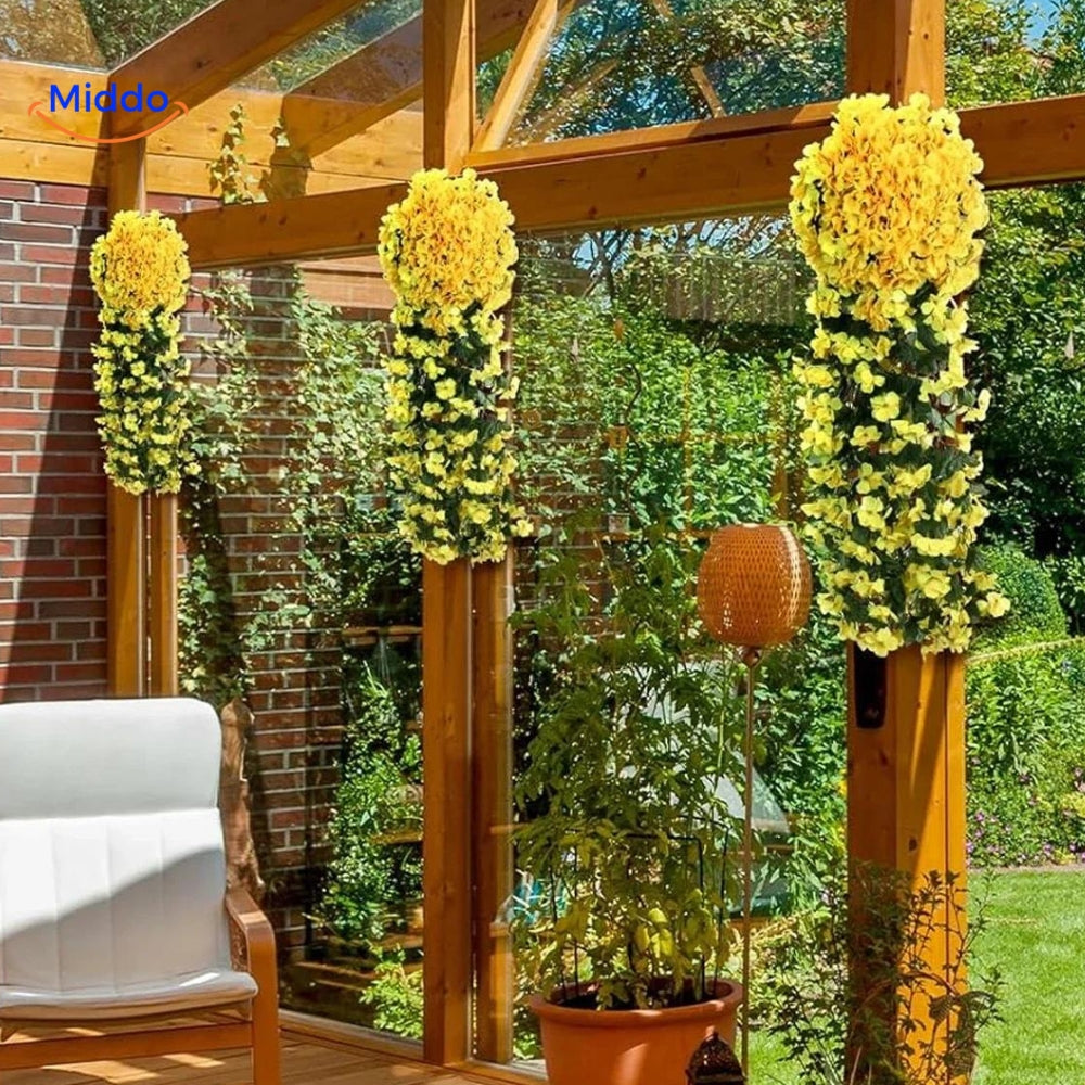 Orchidėjų kaskadas dekoracija