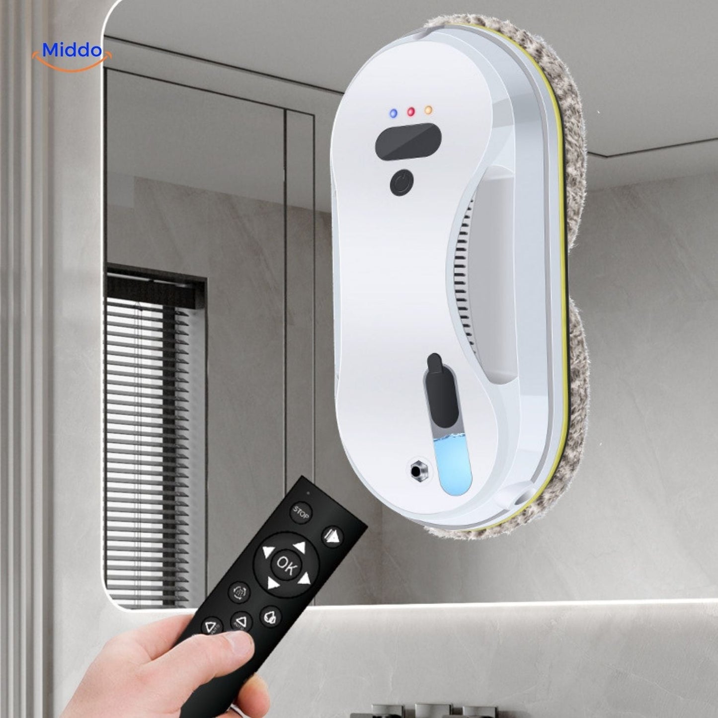 CleanSweep™ robotas | Lengvai ir efektyviai išvalykite langus ir sienas! 🧽🚀