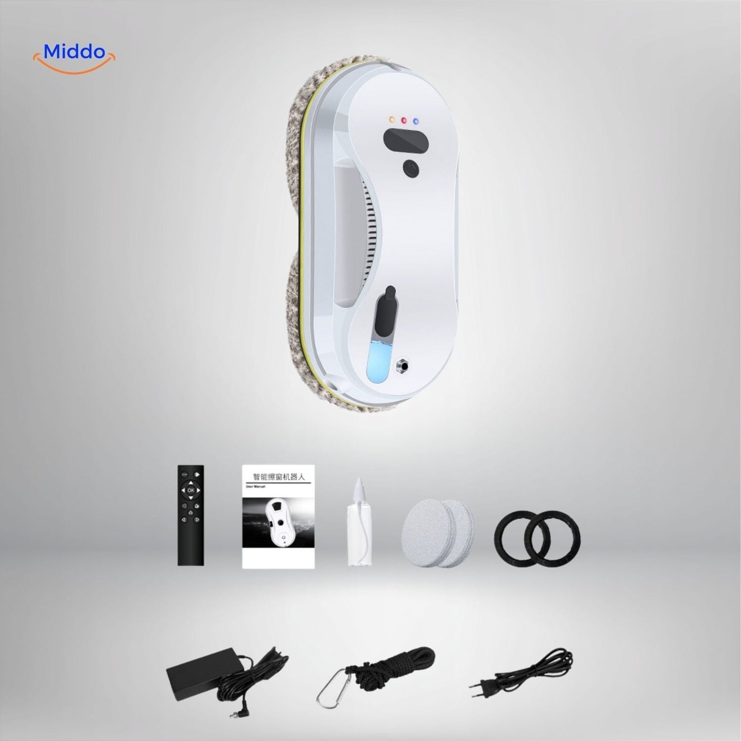 CleanSweep™ robotas | Lengvai ir efektyviai išvalykite langus ir sienas! 🧽🚀