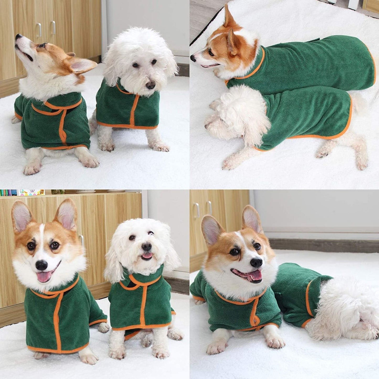 Šunų chalatas - rankšluostis