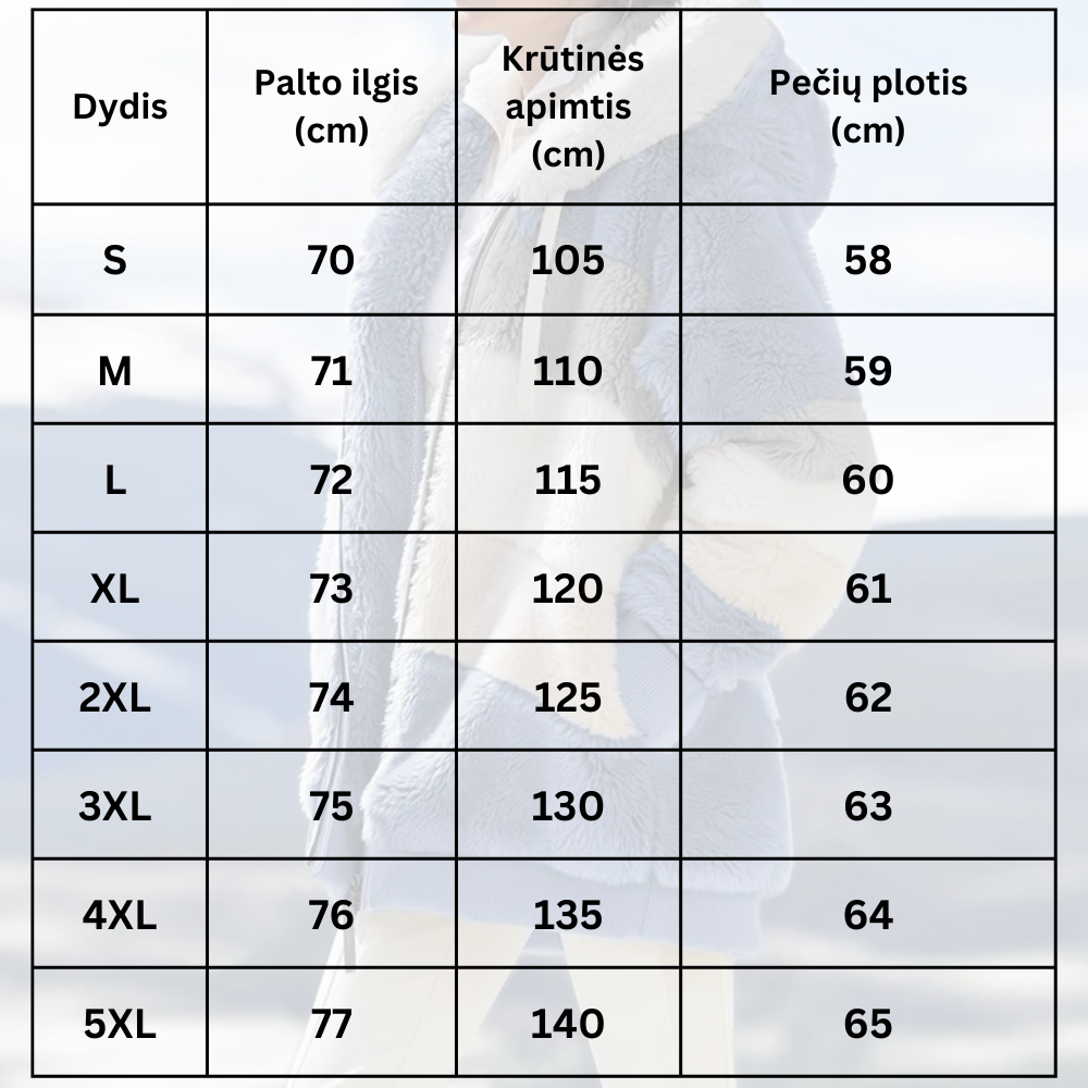 Kailinis moteriškas paltukas