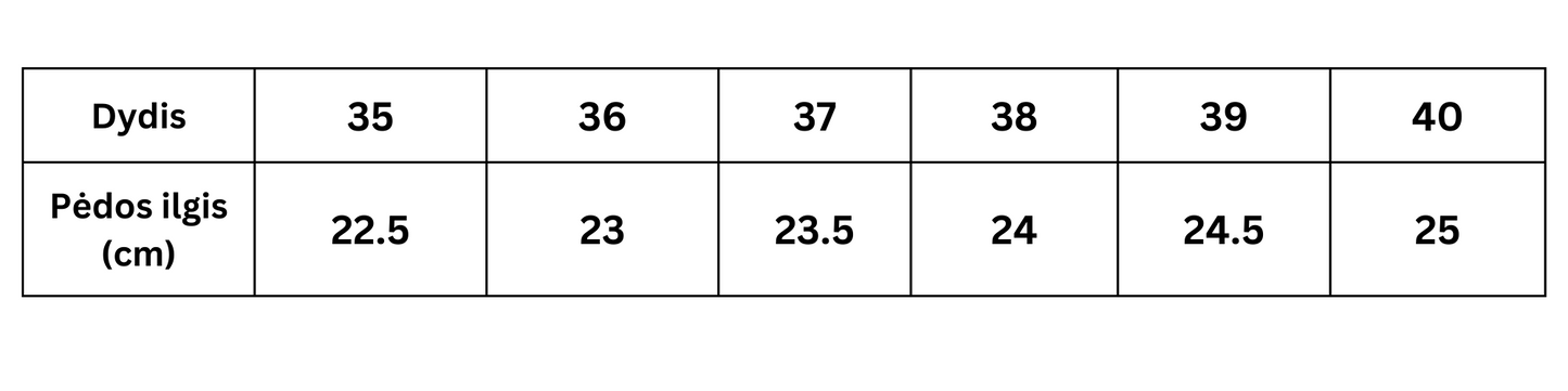 Moteriški aulinukai su platforma