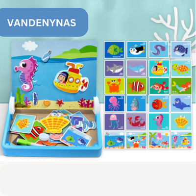 3D magnetinė edukacinė dėlionė