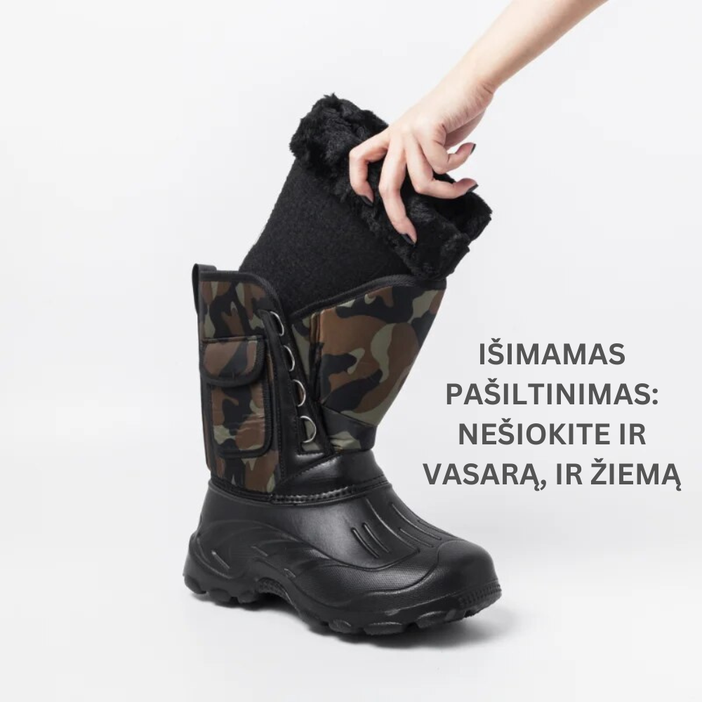 Šilti vyriški batai su apsauga nuo slydimo