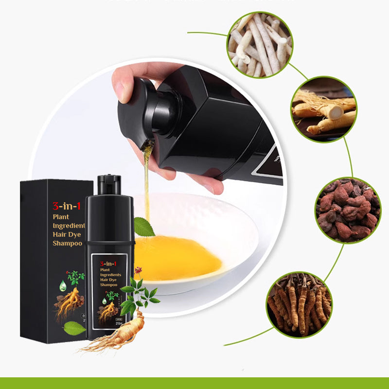 Natūralus dažomasis plaukų šampūnas