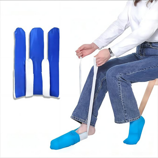 Pagalbinė priemonė kojinėms užsidėti