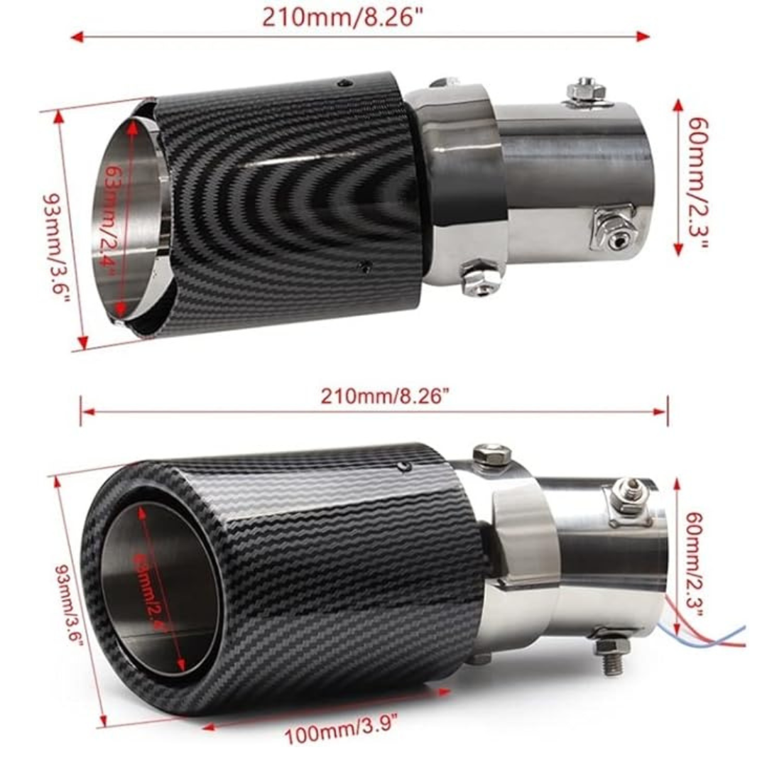 Šviečiantis automobilio duslintuvo antgalis