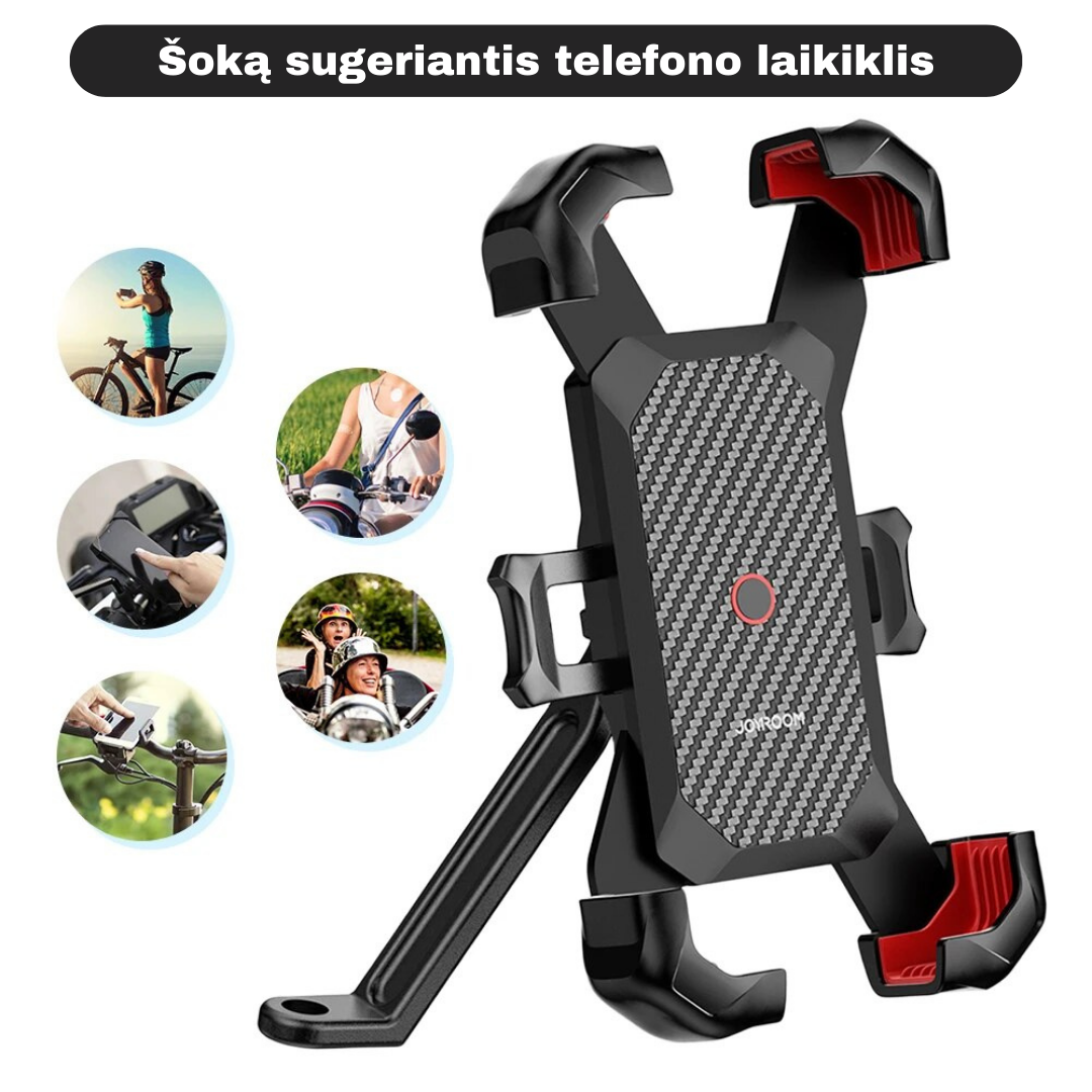 Telefono laikiklis dviračiui arba motociklui