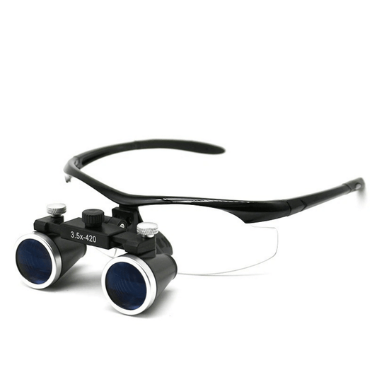LED didinamosios odontologinės lupos