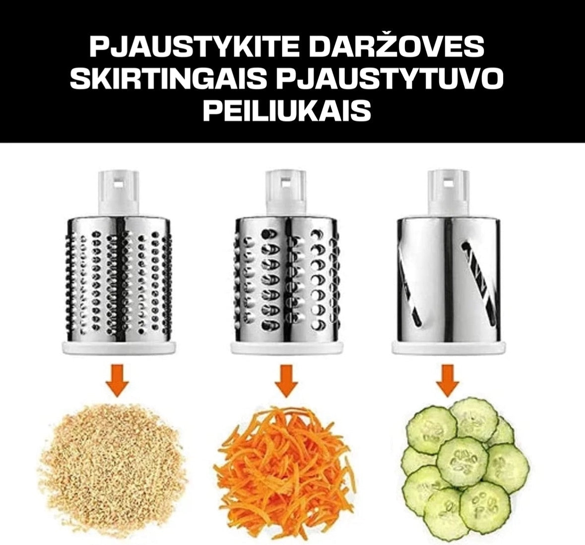 \4 in 1\" daržovių pjaustytuvas"