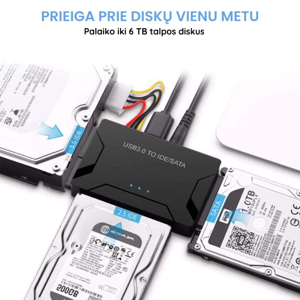 \Ultra Recovery Converter\" duomenų atgaminimo adapteris"