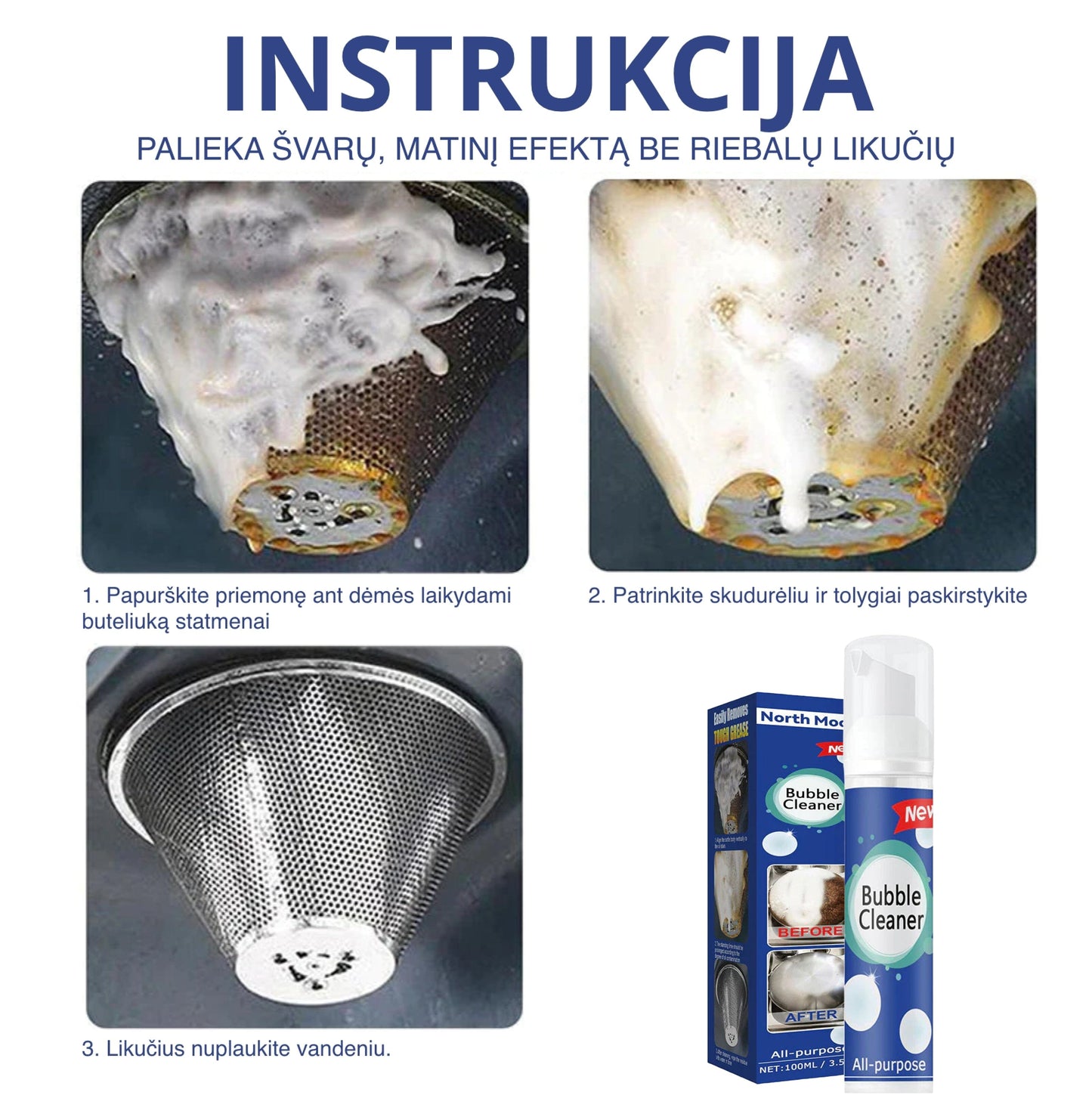 Sunkių nešvarumų nano valiklis